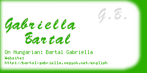 gabriella bartal business card